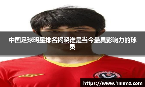 中国足球明星排名揭晓谁是当今最具影响力的球员